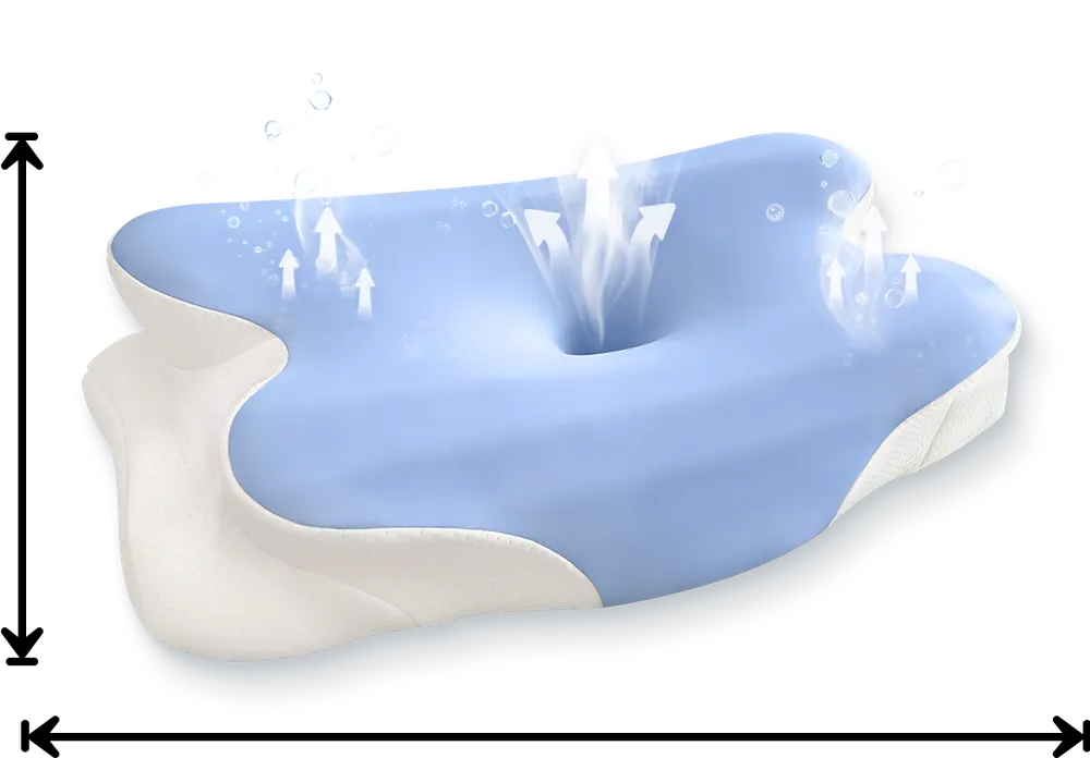 Melara Max butterfly-contour ergonomic pillow product photo