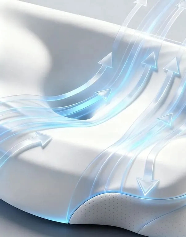 Arm comfort zone of the Melara Max pillow